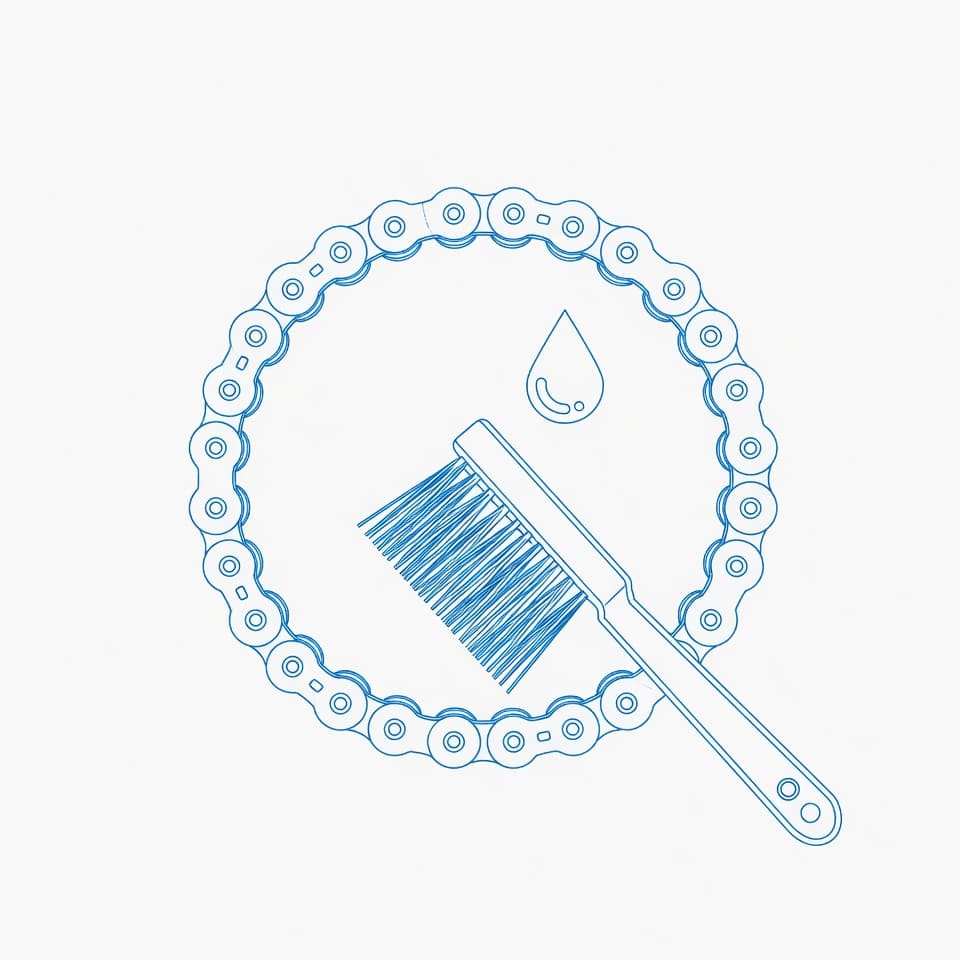 Чистка и смазка цепи